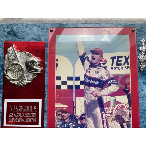 DALE EARNHARDT JR 1998 SIGNED 1ST GRAND NATIONAL PLAQUE WITH AUTHENTICATION - Picture 6 of 10